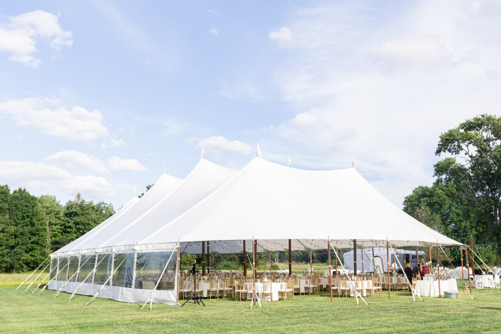 backyard tent wedding zela events